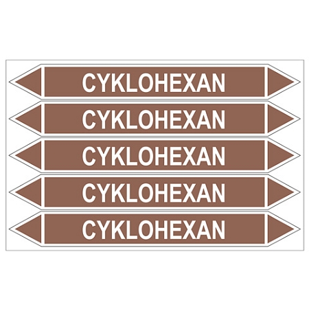 Značení potrubí, cyklohexan